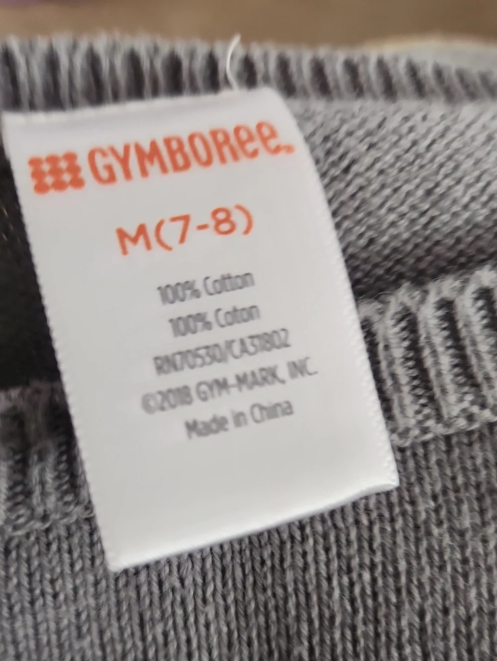 Gymboree Gray Dog Frenchie Knit Sweater Dress Medium 7 8